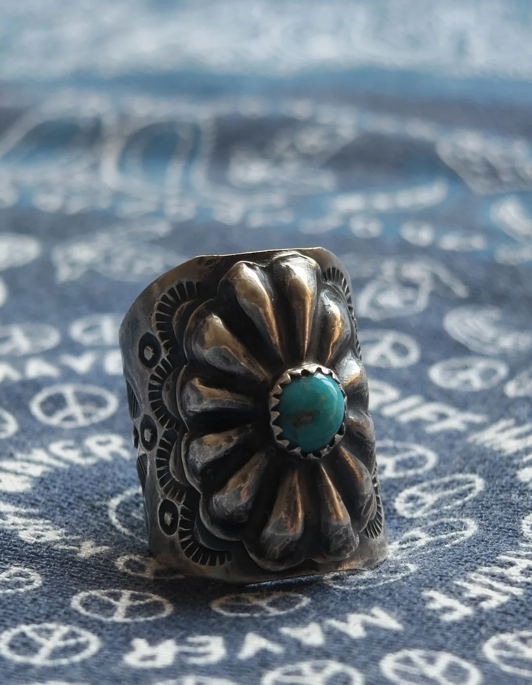 Turquoise ring silver jewelry handmade silver jewelry