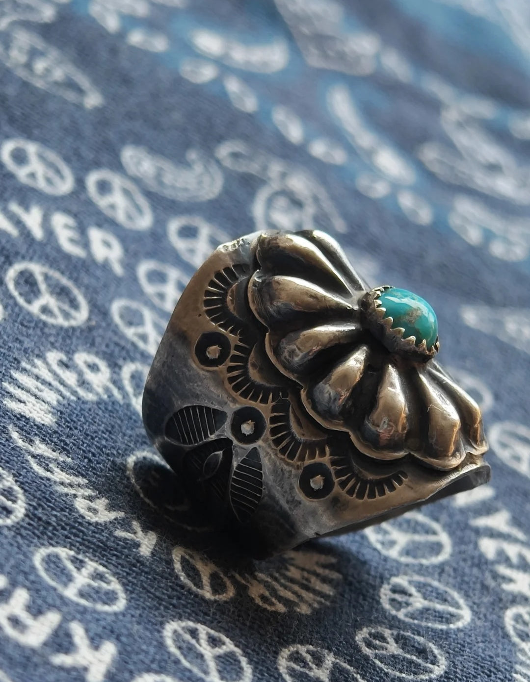 Turquoise ring silver jewelry handmade silver jewelry