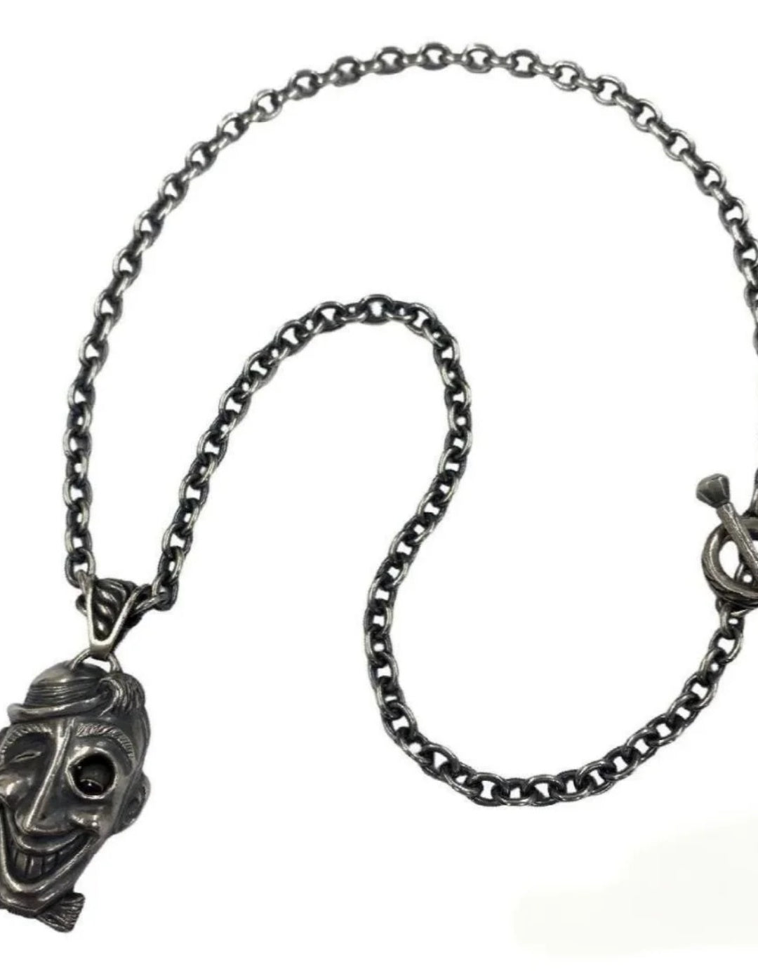 Vintage fashion men's and women's handmade silver necklace